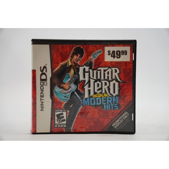Nintendo DS Guitar Hero On Tour Modern Hits Gamestop Promo Display No For Resale